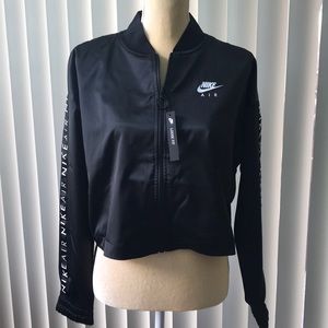 Nike Air Women Satin Crop Jacket Small